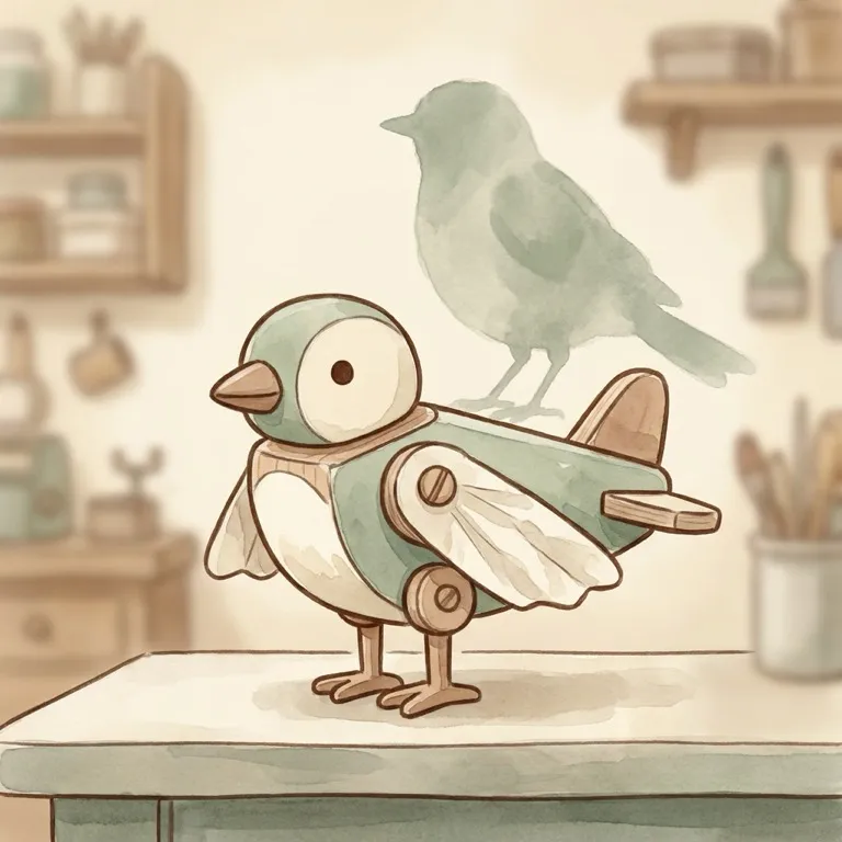 模型鳥的插畫